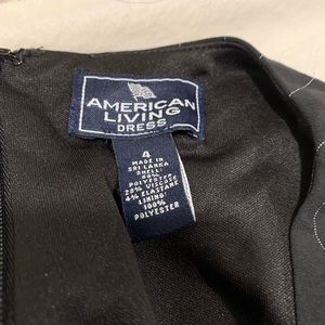 Black and white stripped dress